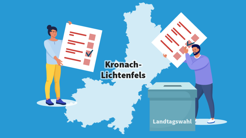 Illustration für den Stimmkreis Kronach Lichtenfels