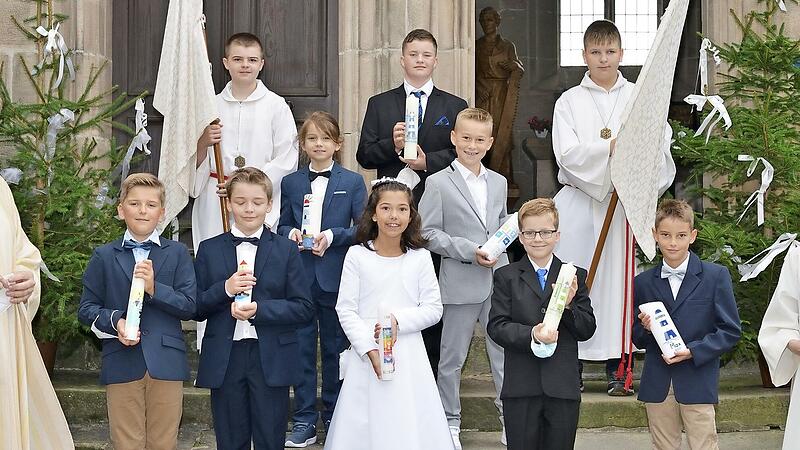 Die Gruppe 4 der Kommunionkinder