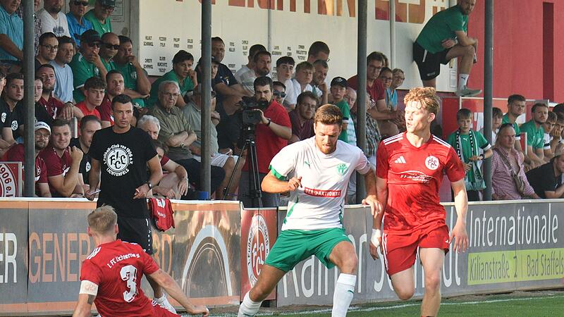 Der TSV Neudrossenfeld um Mikel Seiter (am Ball) feierte mit einem 2:1-Ausw&auml;rtserfolg gegen den FC Lichtenfels den Einzug ins Achtelfinale.