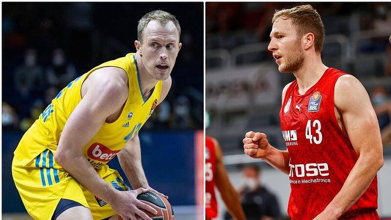 Zwei Leistungstr&auml;ger in ihren Teams: der Berliner Luka Sikma (links) und Brose-Kapit&auml;n Christian Sengfelder.