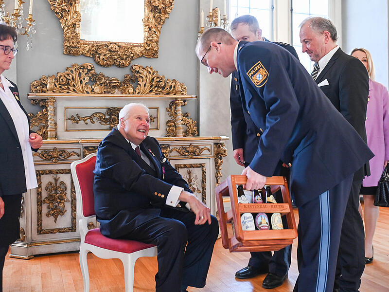 Gro&szlig;er Empfang in Coburg: Mehr als 200 geladene G&auml;ste gratulierten Andreas Prinz von Sachsen-Coburg und Gotha zum 80. Geburtstag.
