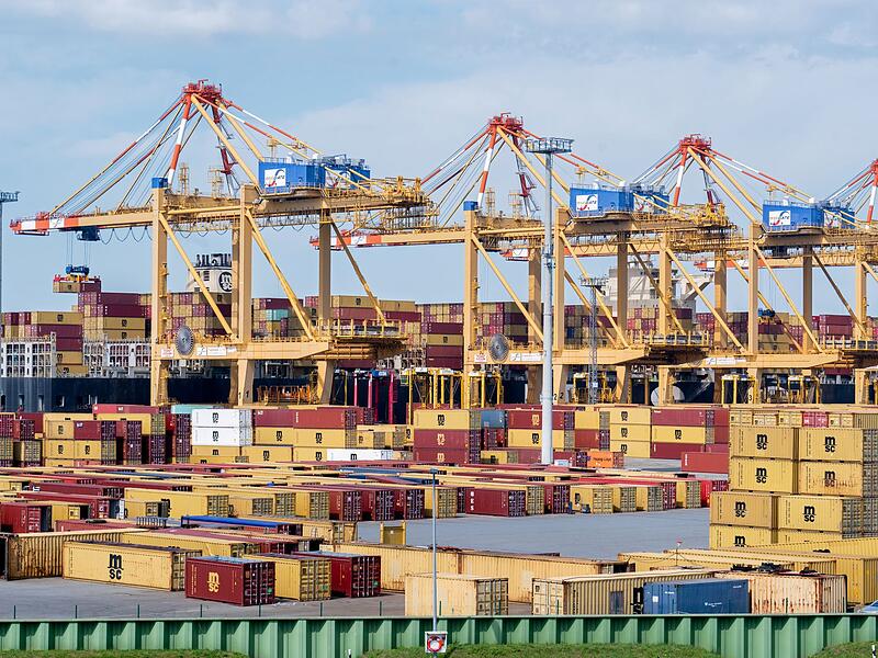 Containerterminal in Bremerhaven