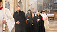 Einzug der Bamberger Ordensritter- und frauen zum Festgottesdienst im Dom. Einzug der Bamberger Ordensritter- und frauen zum Festgottesdienst im Dom.