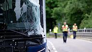 Zwei Busse stoßen in Oberbayern zusammen - mehrere Verletzte Zwei Busse stoßen in Oberbayern zusammen - mehrere Verletzte