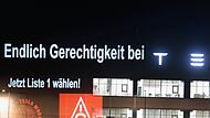 IG Metall Aktion bei Tesla