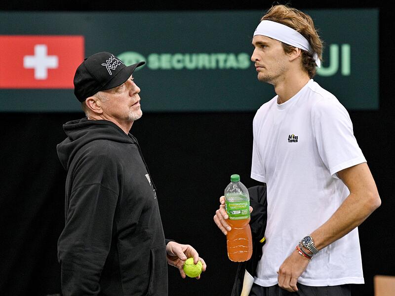 Boris Becker und Alexander Zverev