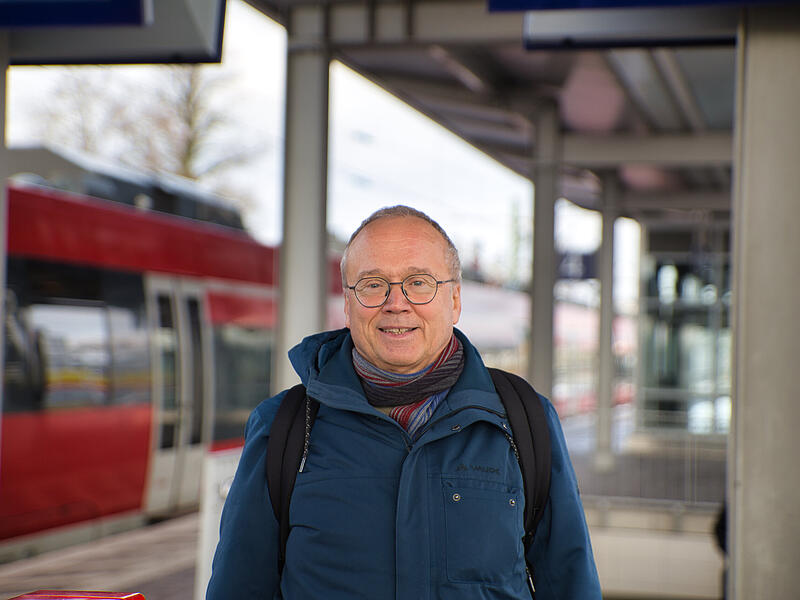 Siegfried Lemmer vom Fahrgastverband Pro BahnForchheim & Fr&auml;nkische Schweiz
