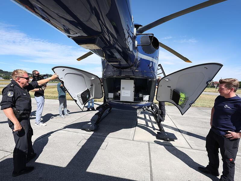 Messung von Radioaktivit&auml;t aus Hubschrauber