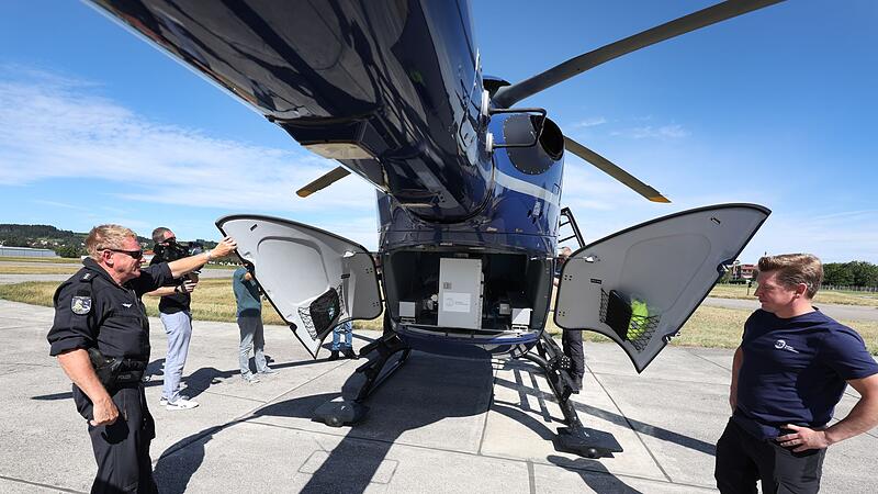 Messung von Radioaktivität aus Hubschrauber Messung von Radioaktivität aus Hubschrauber