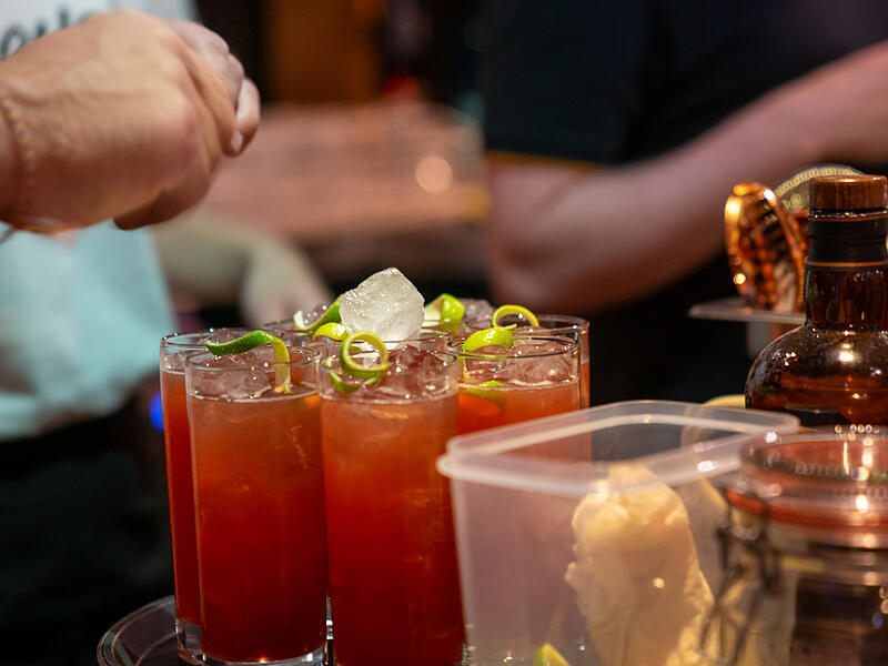 Cocktail-Tasting von "Feines aus Franken",  "Fränkischer Talk" und fränkische-rezepte.de im Schwarzen Schaf in Bamberg.Cocktail-Tasting im Schwarzen Schaf
