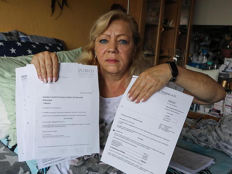 Waltraud Limbrunner zeigt Mahn- und Inkasso-Bescheide: Gesundheitlich angeschlagen, hatte sie nicht die Kraft, darauf zu reagieren.Forchheim & Fränkische Schweiz Waltraud Limbrunner zeigt Mahn- und Inkasso-Bescheide: Gesundheitlich angeschlagen, hatte sie nicht die Kraft, darauf zu reagieren.Forchheim & Fränkische Schweiz