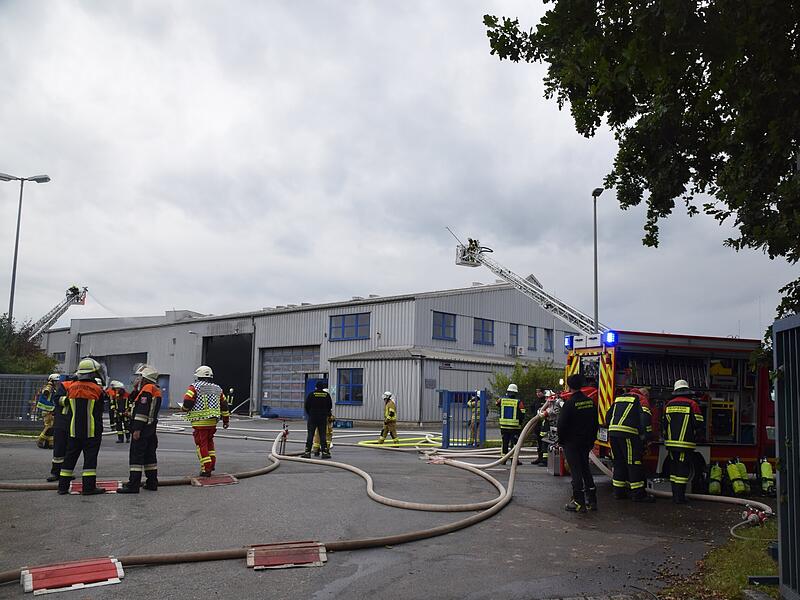 Einsatz Kronach/Neuses Brand Halle RecyclinghalleEinsatz Kronach/Neuses Brand Halle Recyclinghalle
