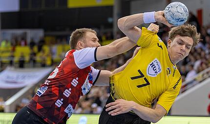 Lie&szlig; sich von seinen Gegenspielern kaum aufhalten: Marks Lilienfelds &uuml;berragte beim HSC Coburg mit sechs Treffern.