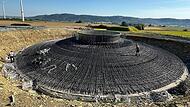 Die Fundamentkörper für die fünf Windkraftanlagen bei Gössersdorf machen große Fortschritte