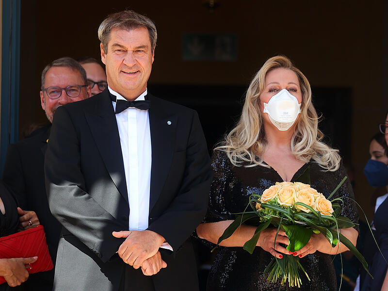 Markus Söder, Ministerpräsident Bayerns, und Katharina Wagner