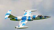 Modell eines Lockheed F-104 Starfighters, des ersten Jets, der Mach 2 im Horizontalflug erreichte.