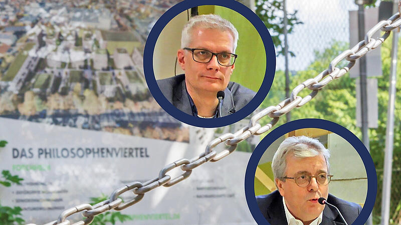 PhilosophenviertelForchheim & Fränkische Schweiz Zwischen den Philosophenviertelbauern um Friedrich Scheck und der Stadt Forchheim scheint das Tischtuch zerschnitten zu sein. Nun geht der Streit in die heiße Phase.