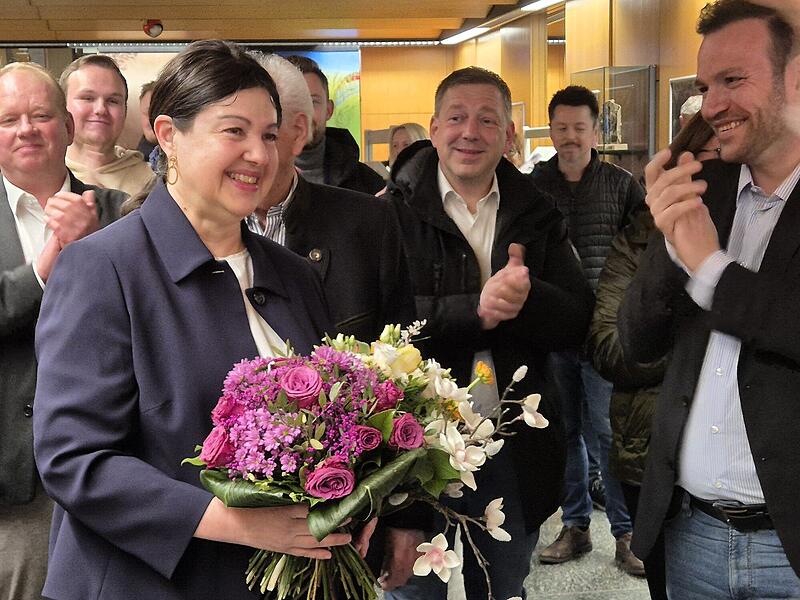 Angela Hofmann bleibt B&uuml;rgermeisterin in Kronach.