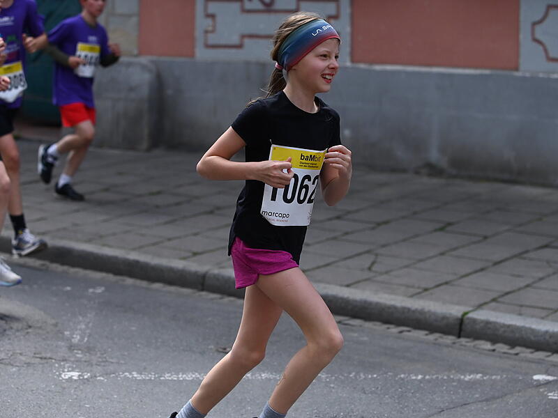 Weltkulturerbelauf 2025:  4,1 Kilometer mussten die Jugendlichen beim Bambit-Sch&uuml;lerlauf zur&uuml;cklegen.