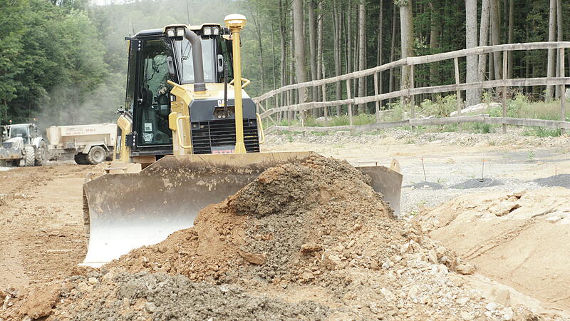 Hammelburger Berg bei Bad Brückenau: Baustelle im Plan