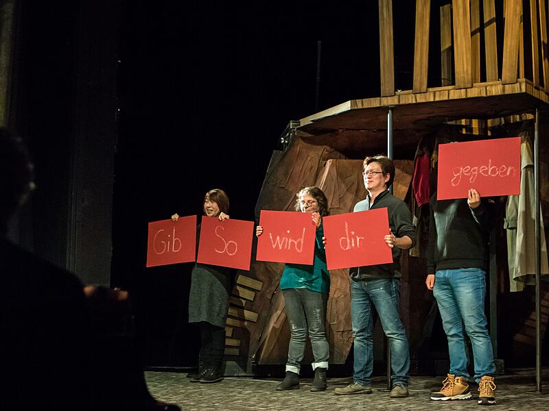 Proben-Impressionen zur Neuinszenierung "Die Dreigroschenoper" am Landestheater Coburg