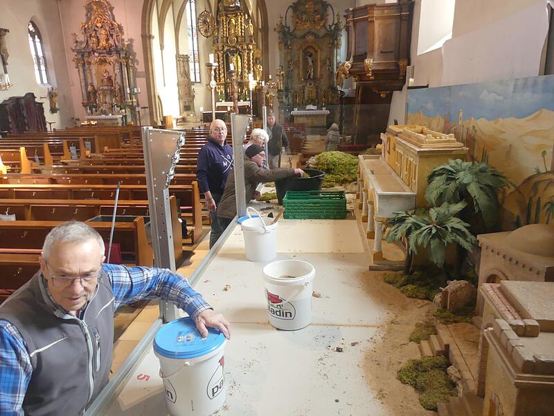 Kirchenkrippe in der Herzogenauracher Stadtpfarrkirche