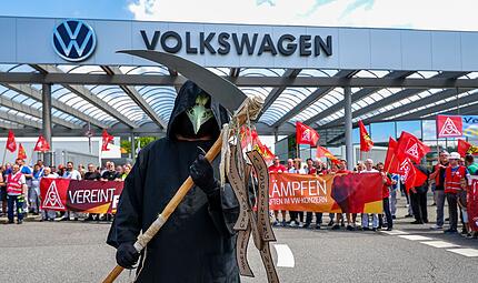 VW-Aufsichtsrat und IG-Metall-Protesttag - Zwickau