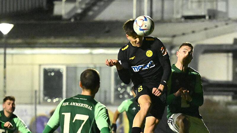 Per Kopfball sorgte Patrick Scheder in der 10. Minute f&uuml;r den 1:1-Ausgleich, am Ende setzte sich die SpVgg Bayreuth im torreichen Vorbereitungsspiel gegen die DJK Ammerthal mit 6:4 durch.