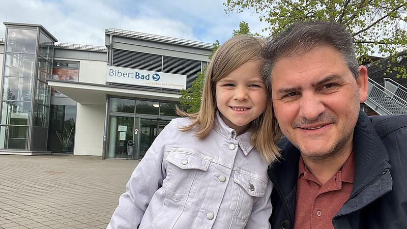 Der geb&uuml;rtige Bamberger Markus Bedruna lebt mittlerweile im Landkreis F&uuml;rth. Mit seiner Tochter Romy geht er regelm&auml;&szlig;ig ins Bibert-Bad in Zirndorf, ist aber auch gerne immer wieder Gast im Bambados in Bamberg.