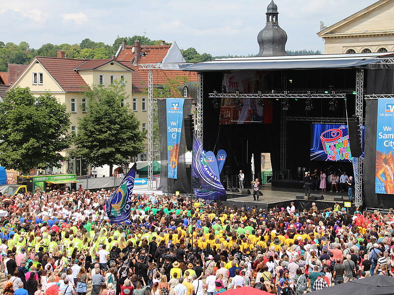 Trommeln für den Frieden beim Samba-Festival in Coburg 2025