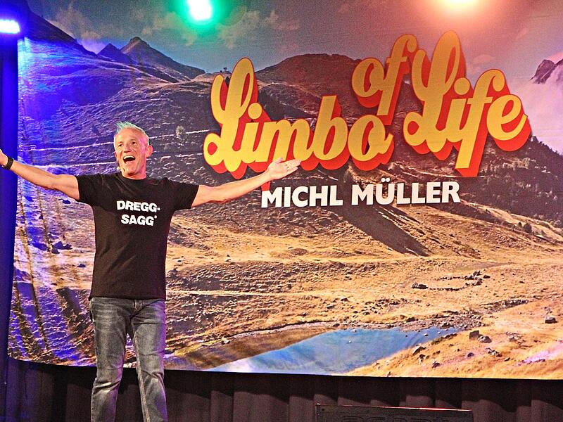 Der bekannte Kabarettist und Comedian Michl M&uuml;ller bei seinem Programm &bdquo;Limbo of life&ldquo;. G&uuml;nther Geiling