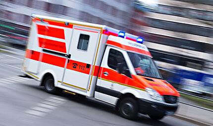 Rettungswagen im Einsatz