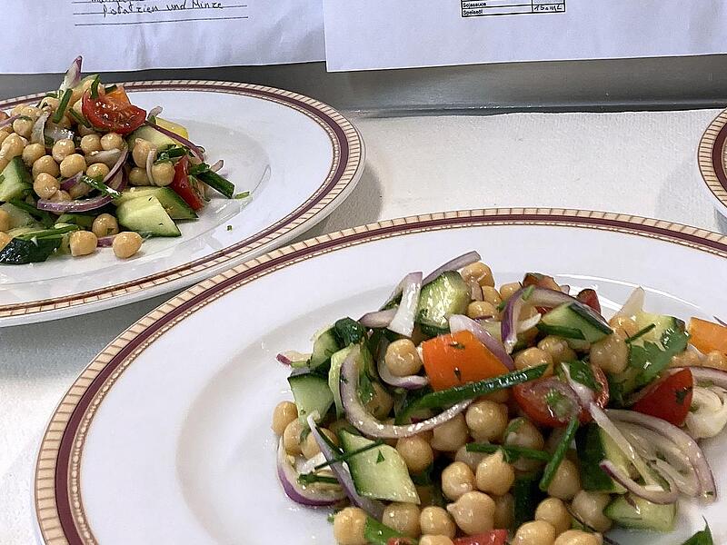 Leckere Speisen kreierten die Prüflinge.