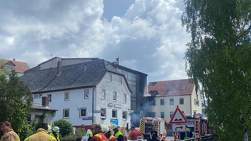 Brand in Brauerei bei Untersiemau Brand in Brauerei bei Untersiemau