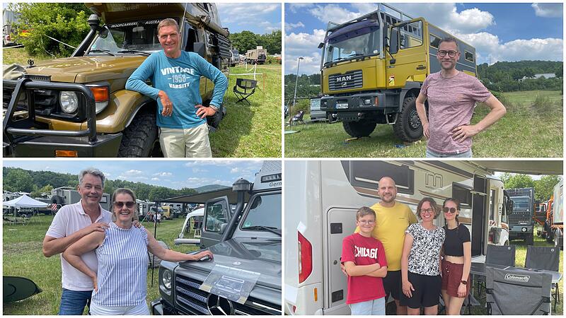 Thomas Waldmann, Jochen Wagner, Renate und Stefan Mönnich und Familie Sixt berichten, was sie an der Camping-Area entlang der B286 so besonders finden. Thomas Waldmann, Jochen Wagner, Renate und Stefan Mönnich und Familie Sixt berichten, was sie an der Camping-Area entlang der B286 so besonders finden.