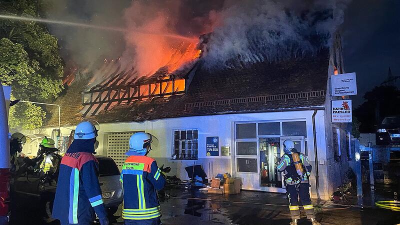 Forchheimer Werkstatt in Flammen