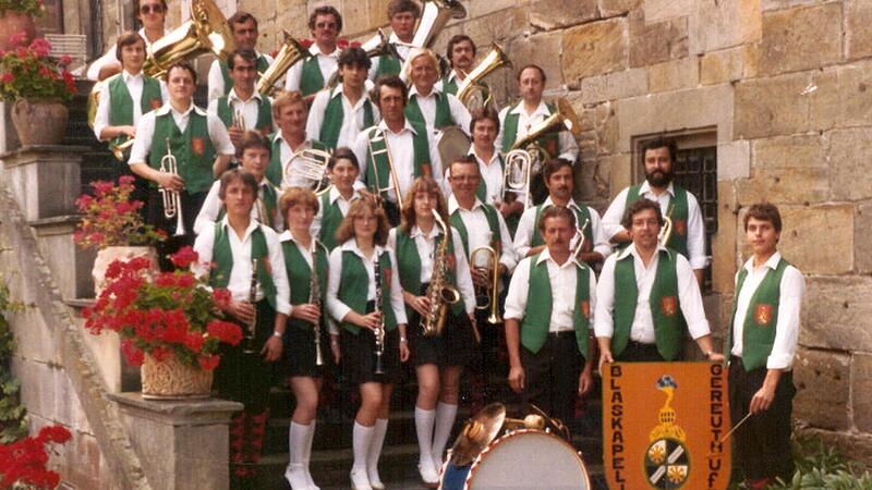 Aktive Musiker der Blaskapelle Gereuth 1979