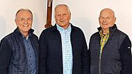 Von links: Markus Grüner (Bürgermeister), Heinz Knoll, Bernhard Brütting (Obmann).