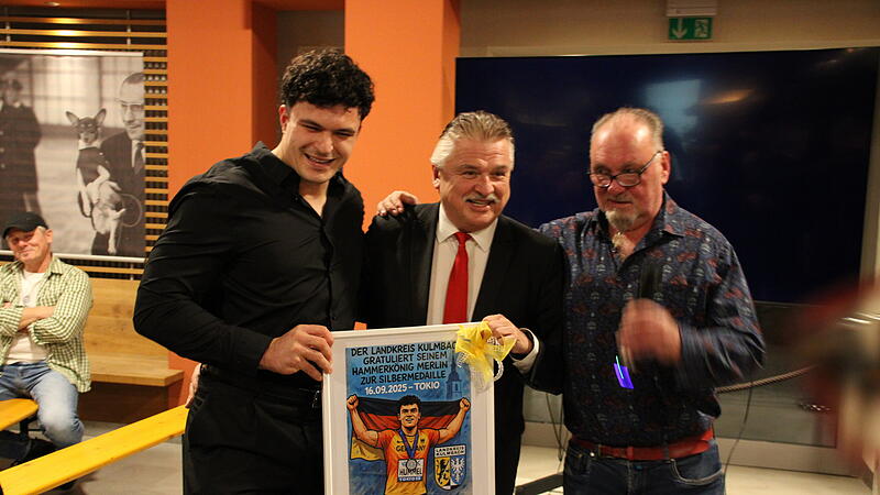 Empfang für Hammerwurf-Vize-Weltmeister Merlin HummelUAC Kulmbach lädt zum Empfang für Vize-Weltmeister Merlin Hummel Empfang für Hammerwurf-Vize-Weltmeister Merlin Hummel