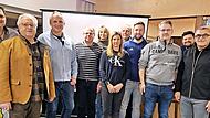 Der 1. FC Kupferberg hat einen neuen Vorstand. Unser Bild zeigt (von links) Werner Stapf, Harald Michel, Vorsitzenden Jürgen Holhut, Volker Rattler, Heike Prediger, Stefanie Lauterbach, Volker Matysiak, Daniel Witzgall, Marc Völtl, Florian Holhut,...