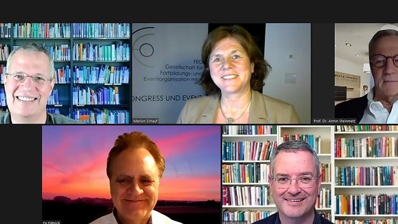 Die Teilnehmer an der &Auml;rztetagung schalteten sich zu.