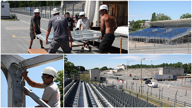 Am Nürnberger Dutzendteich wird aktuell der Norisring für das DTM-Rennwochenende aufgebaut. Am Nürnberger Dutzendteich wird aktuell der Norisring für das DTM-Rennwochenende aufgebaut.