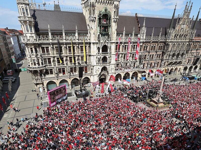 Meisterfeier des FC Bayern M&uuml;nchen