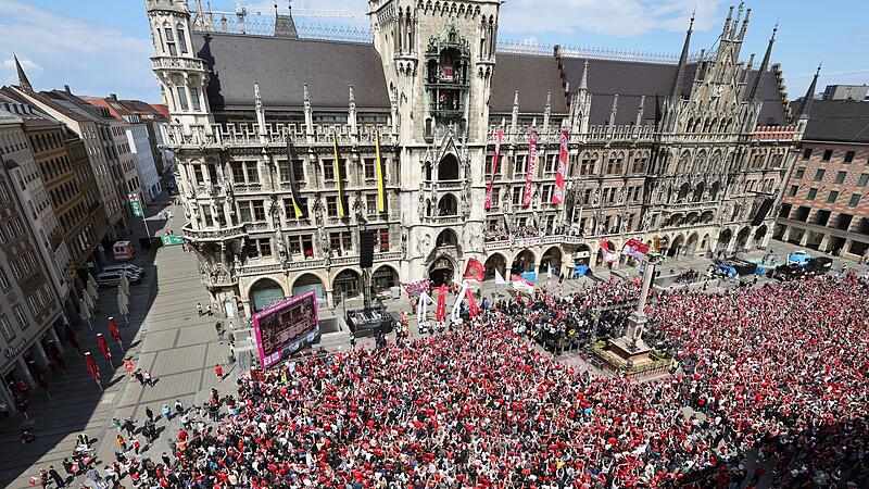 Meisterfeier des FC Bayern M&uuml;nchen