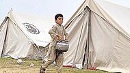 Ein Junge in einem Flüchtlingslager in Pakistan an der Grenze zu Afghanistan.