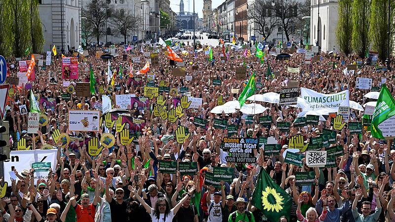 Demonstration f&uuml;r Erneuerbare Energien - M&uuml;nchen