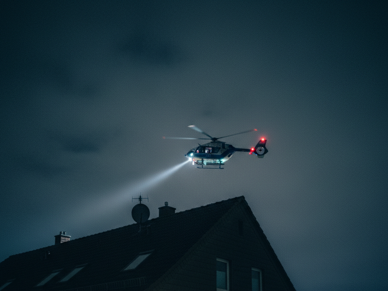 Kulmbacher rätseln über Hubschrauber - verzweifelte Suche steckt dahinter Kulmbacher rätseln über Hubschrauber - verzweifelte Suche steckt dahinter