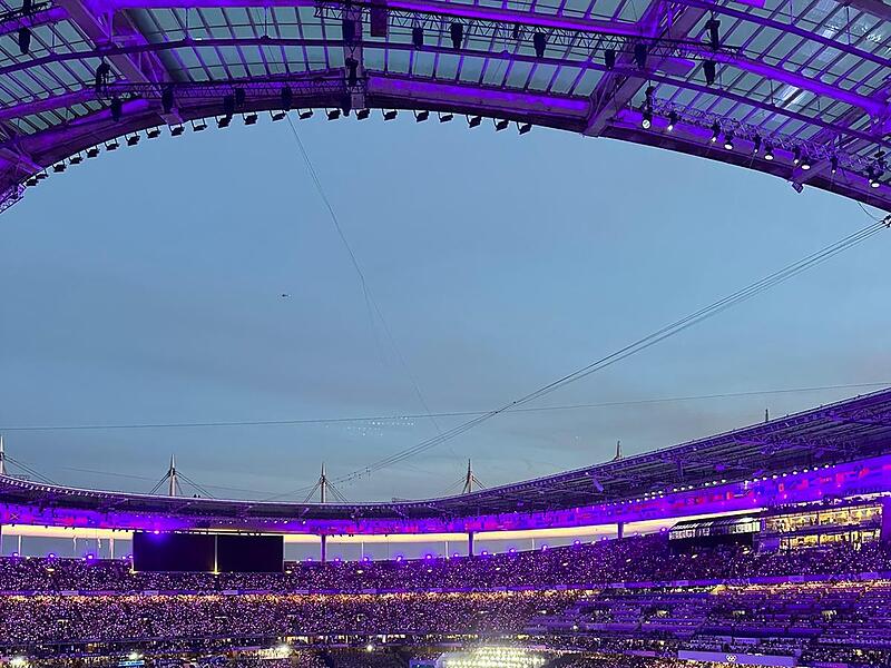 Grandiose Atmosphäre am Sonntagabend im Stade de France Grandiose Atmosphäre am Sonntagabend im Stade de France