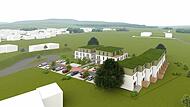 Wohnen &bdquo;auf der gr&uuml;nen Weise&ldquo; will die Firma Wolf-Haus im Neubaugebiet &bdquo;Trimberger Weg&ldquo; erm&ouml;glichen.