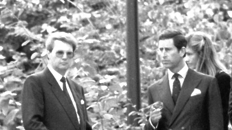 Andreas Prinz von Sachsen-Coburg und Gotha mit Prinz Charles 1987